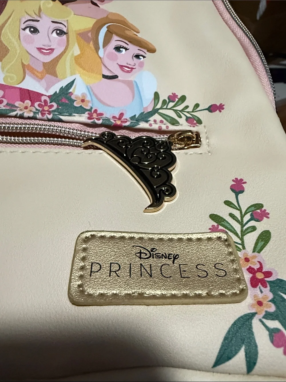 Disney Princess Cream and Pink Illustrated Mini Backpack